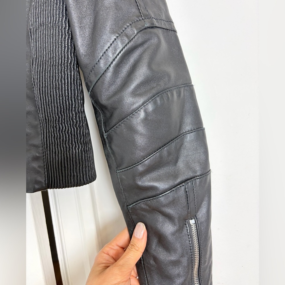 Pierre Balmain Leather Biker Jacket - Picture 8 of 15